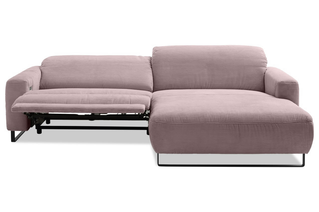 empire ecksofa rechts cord rosa relaxfunktion 2 empire ecksofa rechts cord rosa relaxfunktion 2