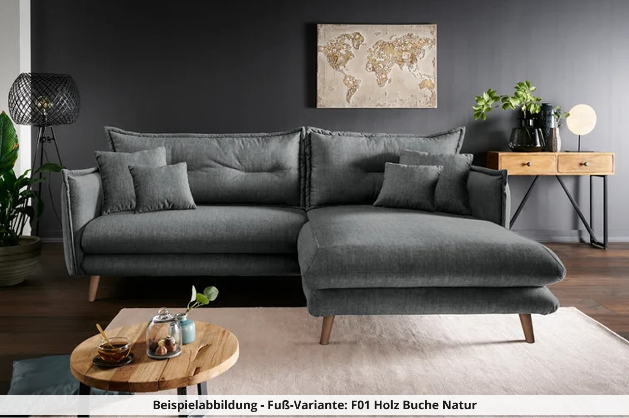 ecksofa lazio rechts tessuto 9414 asche
