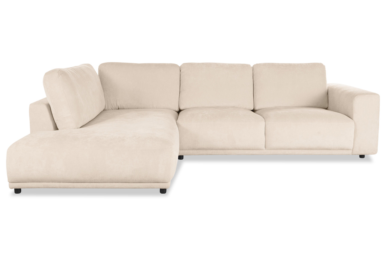 ecksofa noeva links stoff roma natur frontansicht ecksofa noeva links stoff roma natur frontansicht