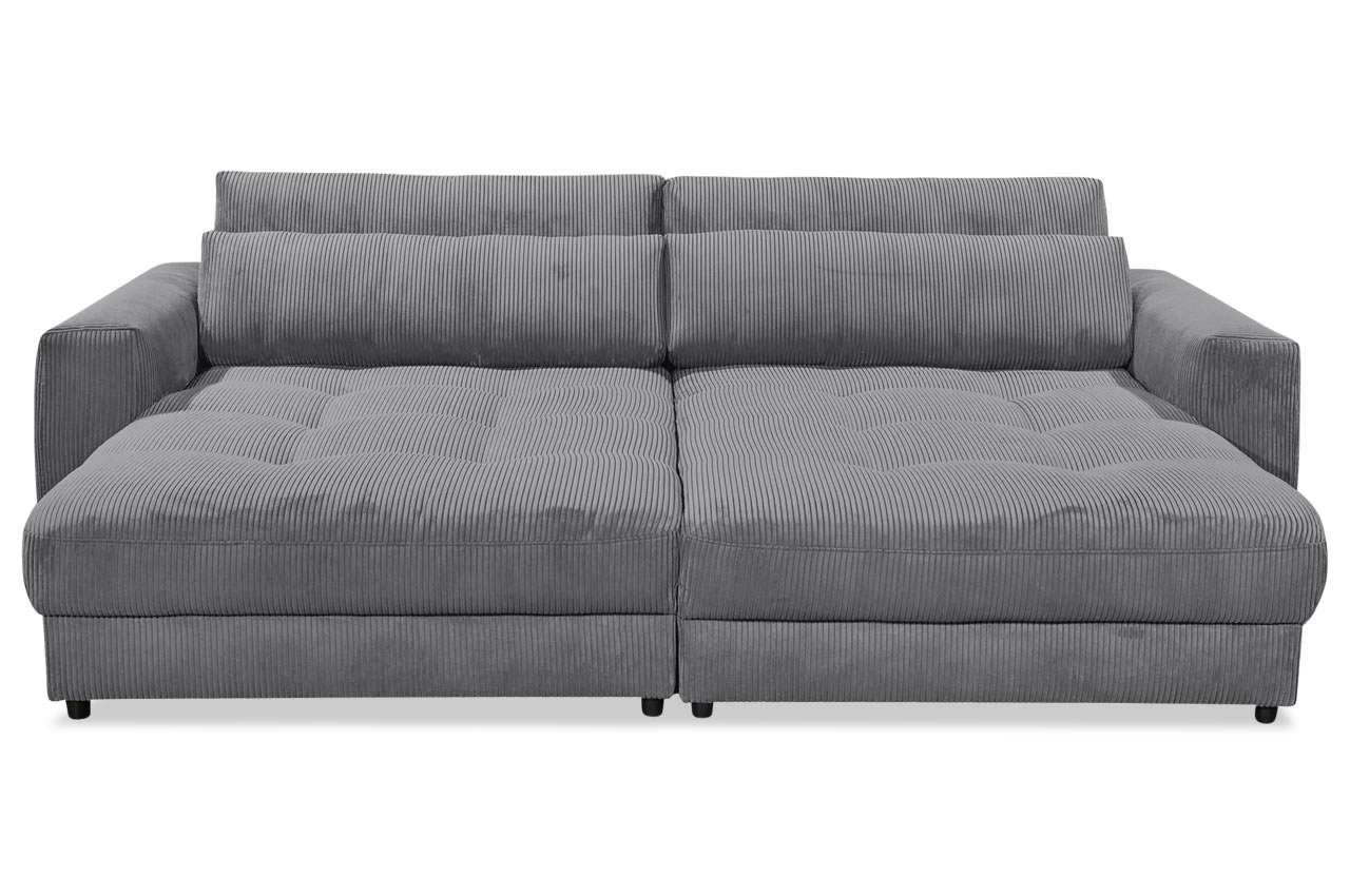 barura loveseat longchair sofa zoom 21 asche frontansicht