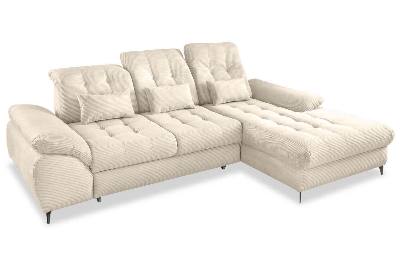 benformato delphino ecksofa variante rechts cord 4808 beige