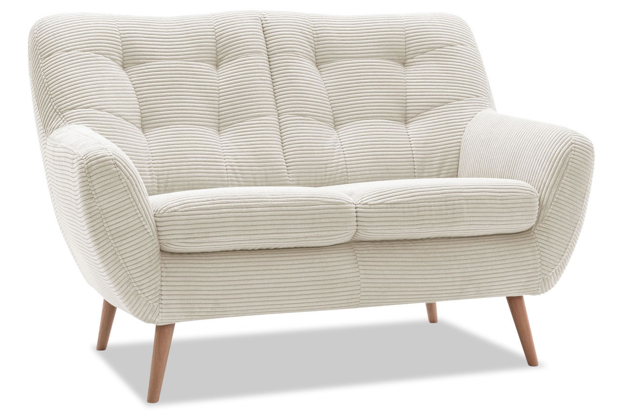 scandi 2 sitzer sofa cord poso 105 creme scandi 2 sitzer sofa cord poso 105 creme