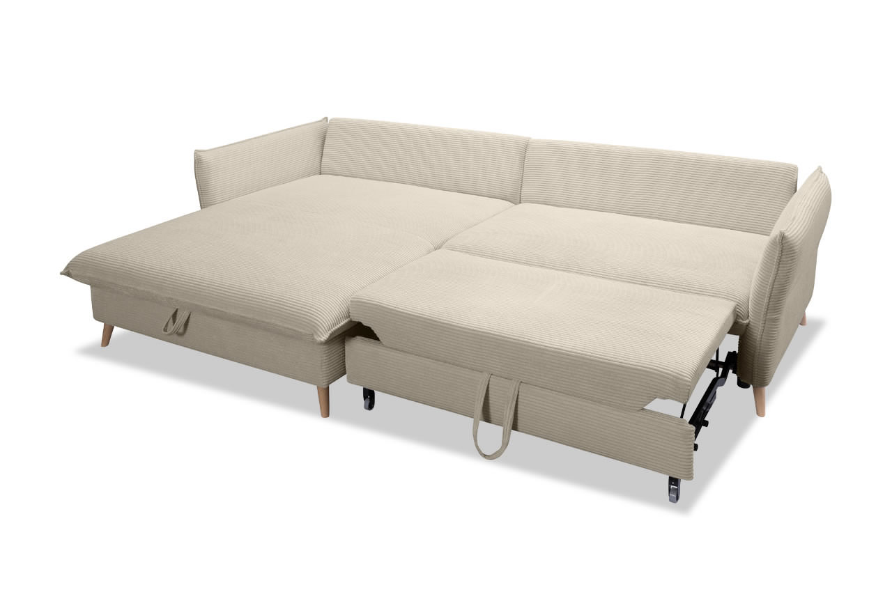 walker ecksofa links poso 100 creme schlaffunktion ohne kissen