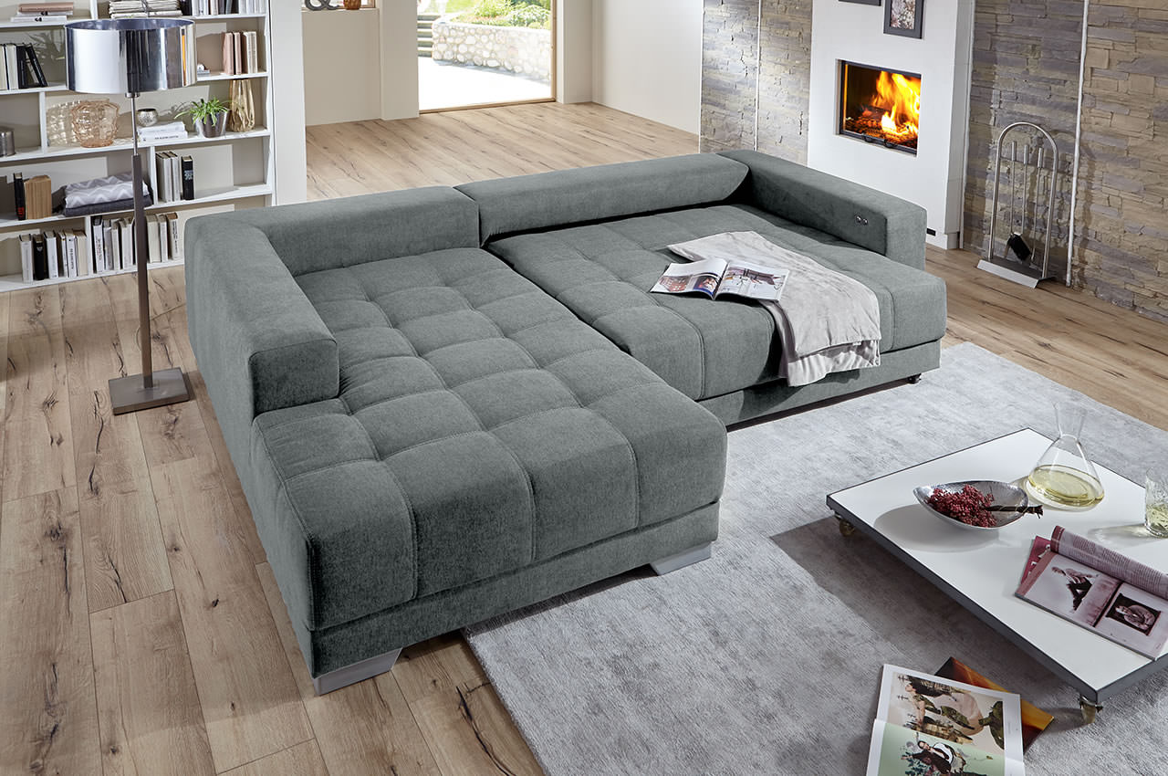 iwaniccy merlin ecksofa links stoff aragon 93 grau milieubild ohne kissen