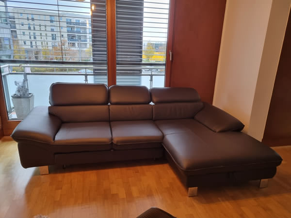 Kundenbild Ecksofa Driver REC Leder COT04 LR M9035BB