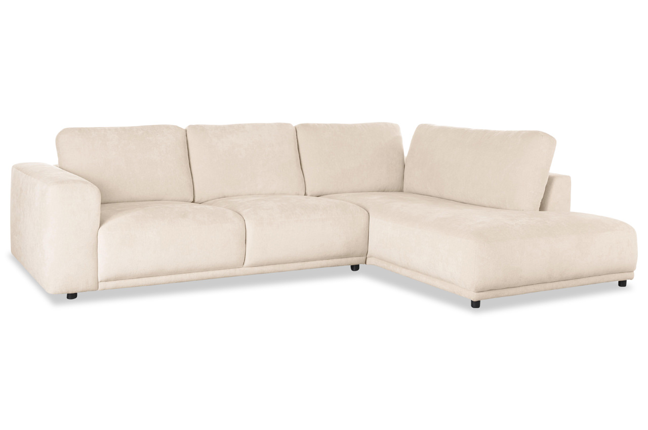 ecksofa noeva rechts stoff roma natur ohne kissen