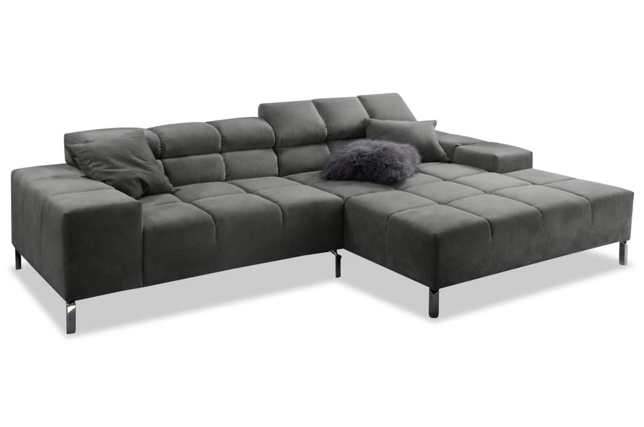 wilson longchair rechts velvet grau
