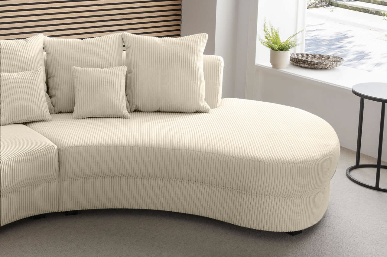 benformato sofa limoncello rechts cord stoff 4808 beige detailbild ottomane benformato sofa limoncello rechts cord stoff 4808 beige detailbild ottomane