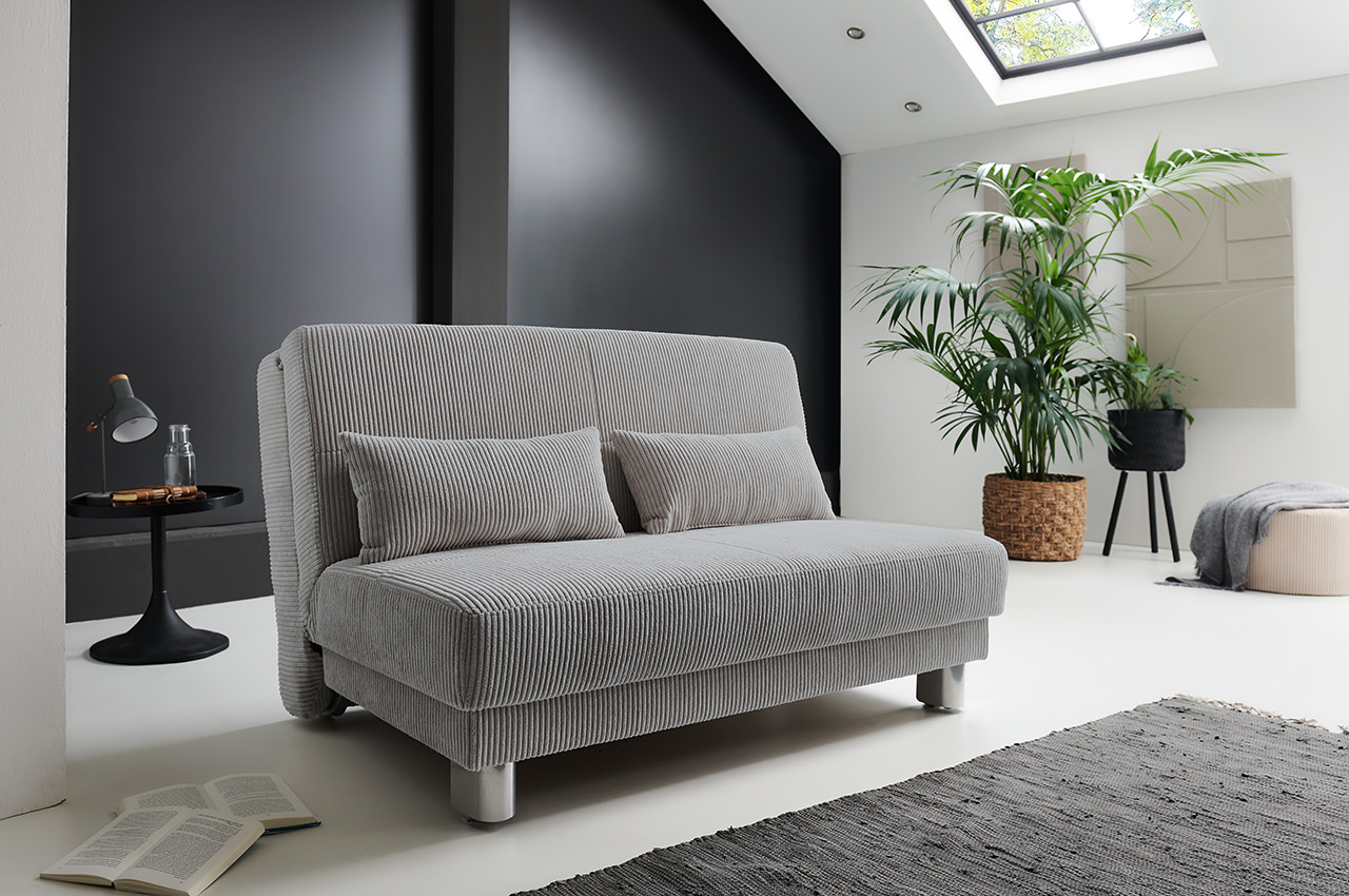 gina faltsofa schlafsofa stoff lincoln 86 grau milieubild