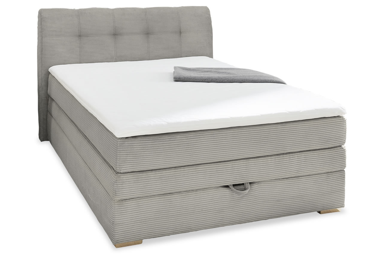 amelie boxspringbett liegeflaeche 140x200 cord 426 29 farbe hellgrau amelie boxspringbett liegeflaeche 140x200 cord 426 29 farbe hellgrau