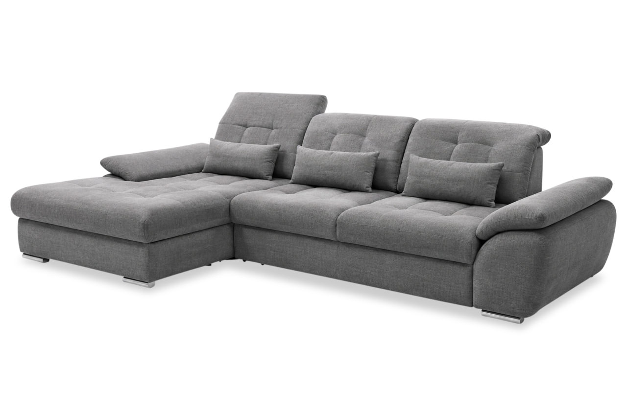 benformato ecksofa rigatti links coroni 9309 dunkelgrau