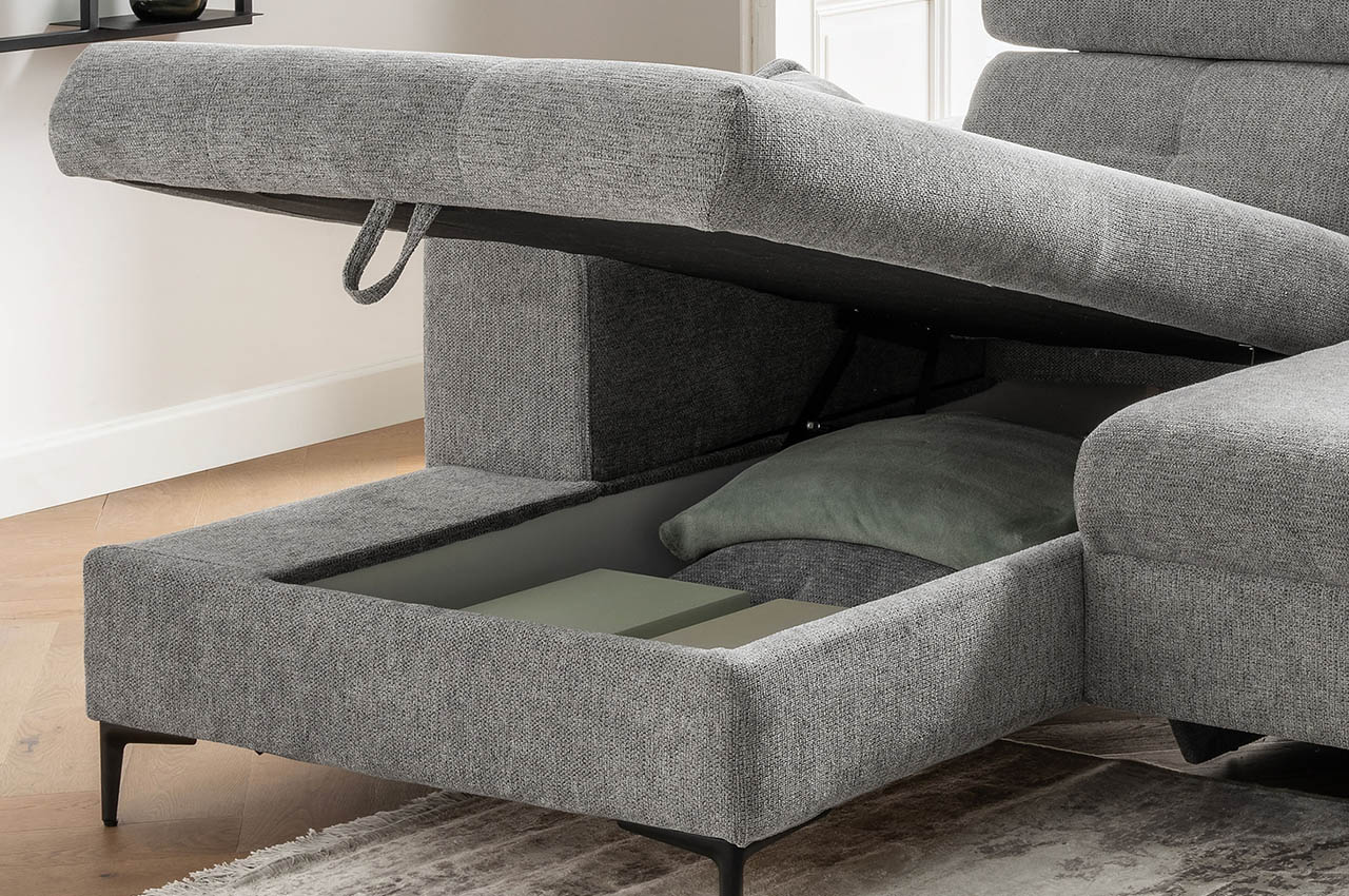 neapel ecksofa links corto 9751 grau milieu detailbild bettkasten neapel ecksofa links corto 9751 grau milieu detailbild bettkasten