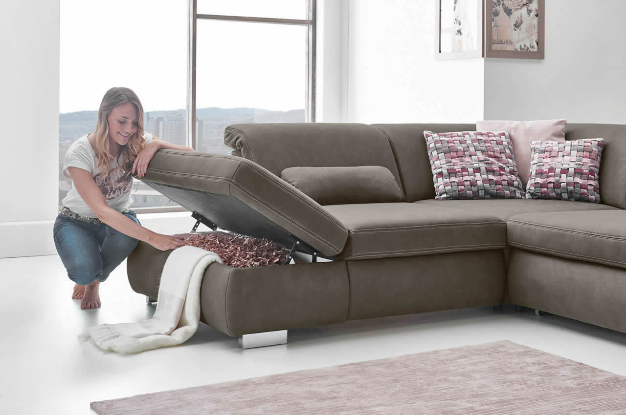 mp in17041 arvend ecksofa links mammut stone milieu bettkasten