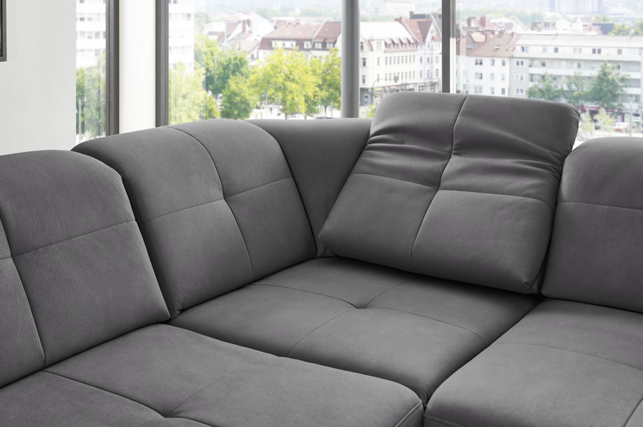 in16012 ecksofa variante rechts stoff mammut grau milieubild relaxfunktion detailbild 2 in16012 ecksofa variante rechts stoff mammut grau milieubild relaxfunktion detailbild 2