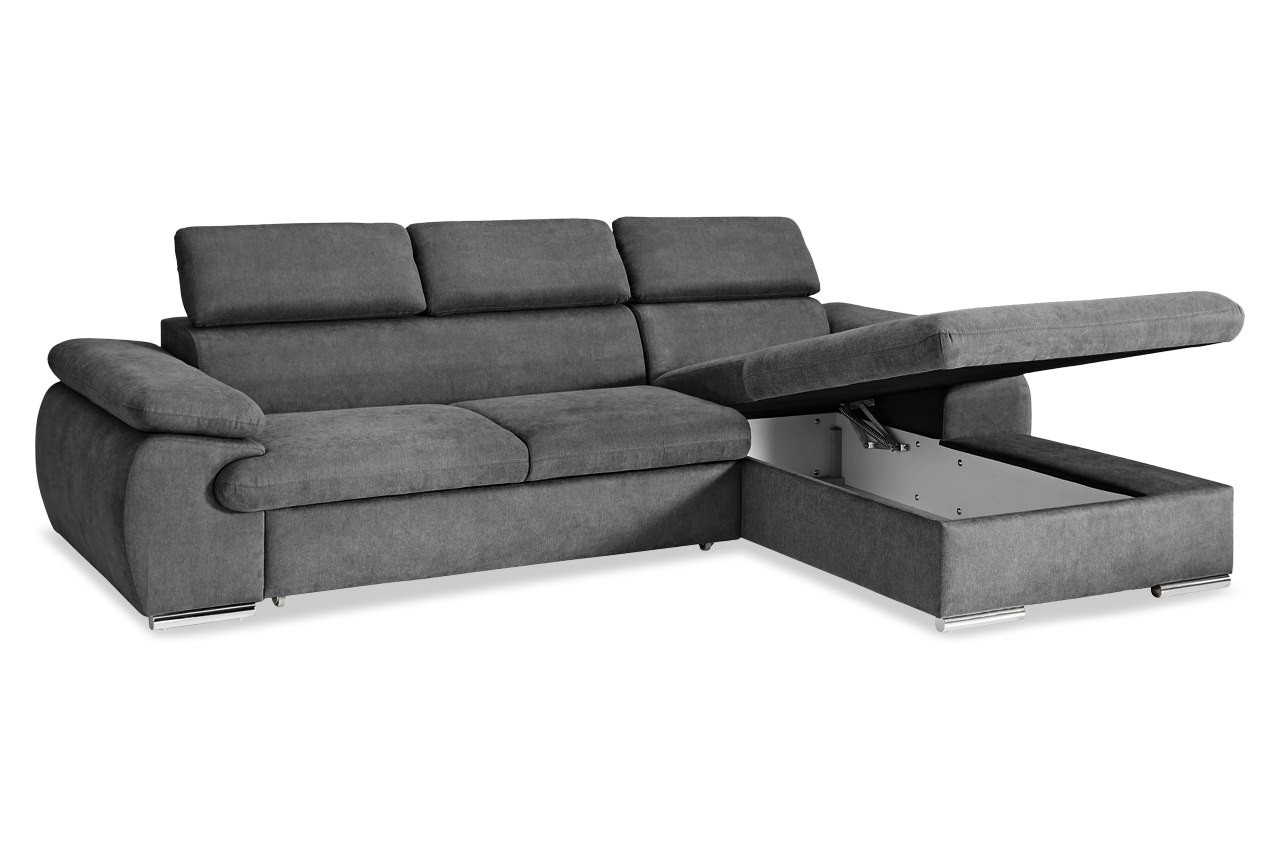 coast ecksofa rechts enjoy 23 asche bettkasten