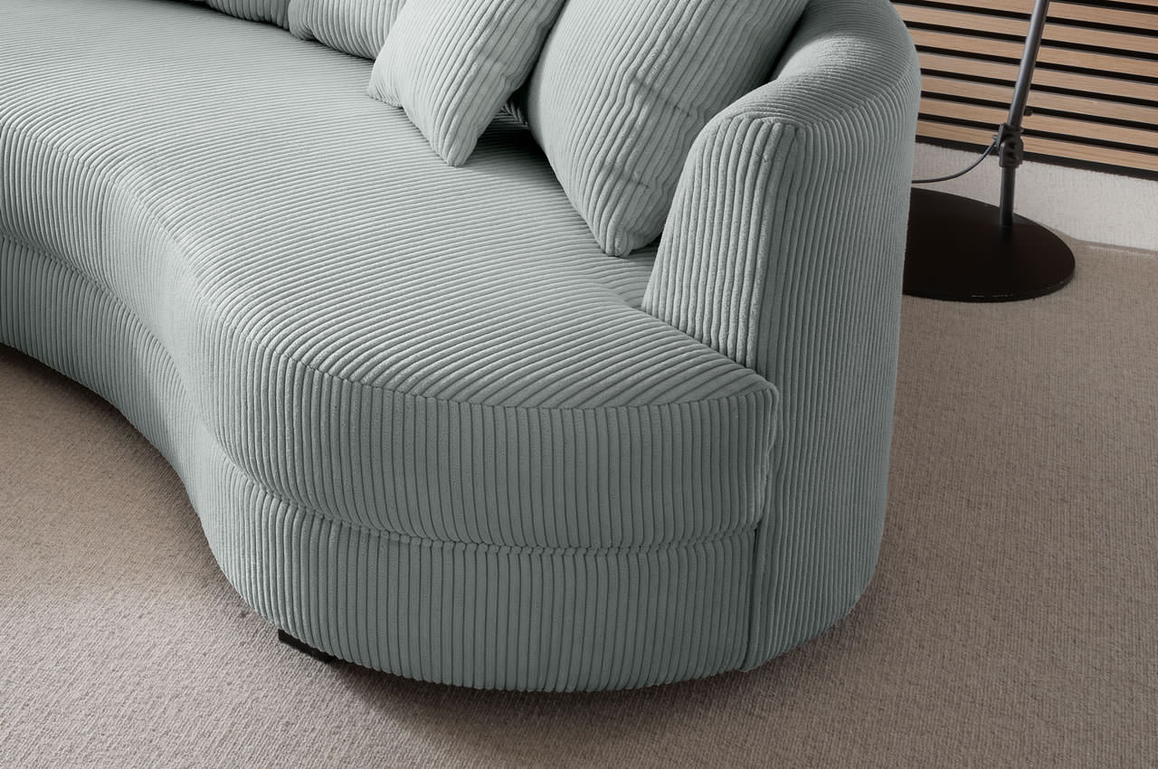 benformato sofa limoncello links cord stoff 4803 aqua detailbild benformato sofa limoncello links cord stoff 4803 aqua detailbild