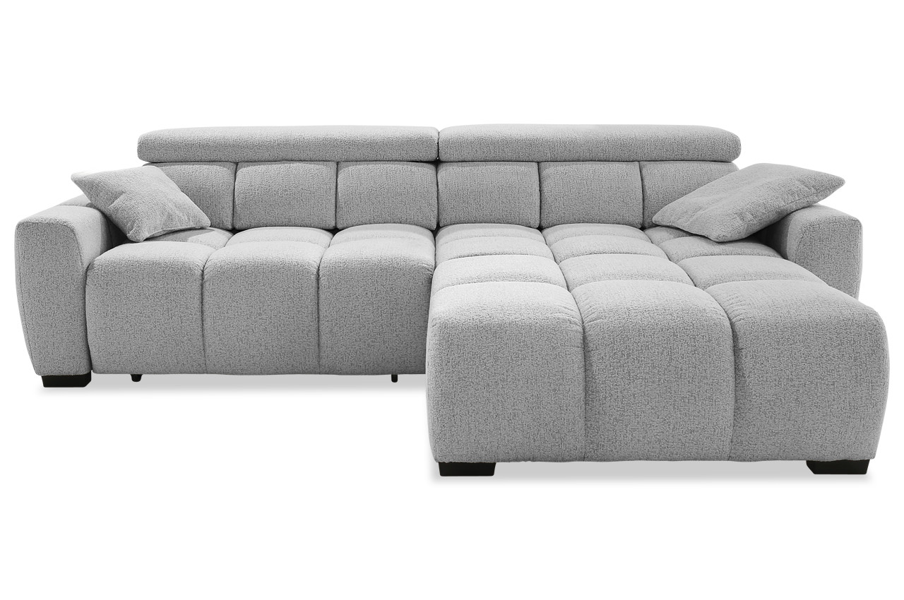 ecksofa lounge rechts 432 19 hellgrau frontansicht