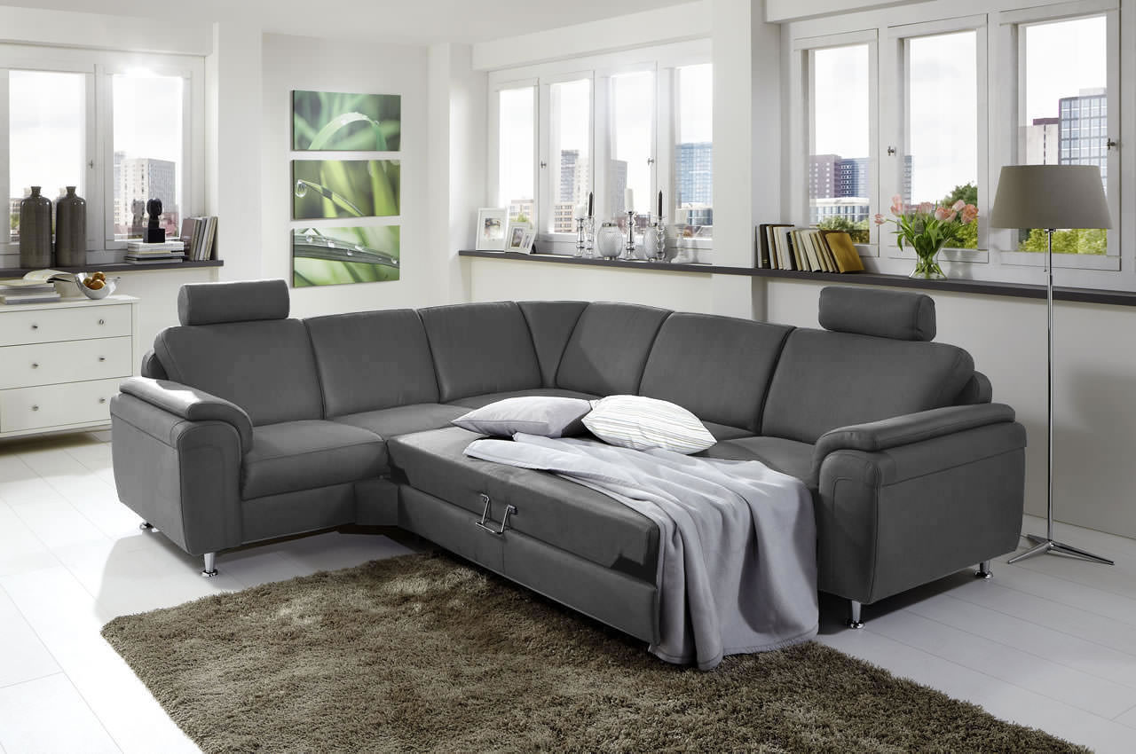 ze em05003 ecksofa rechts stoff holiday farbe steel milieubild mit schlaffunktion ze em05003 ecksofa rechts stoff holiday farbe steel milieubild mit schlaffunktion