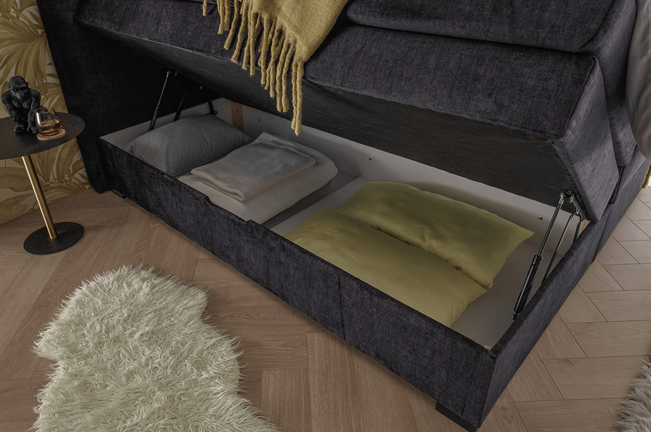 fanes boxspringbett stoff vogue 17 charcoal detailbild fanes boxspringbett stoff vogue 17 charcoal detailbild