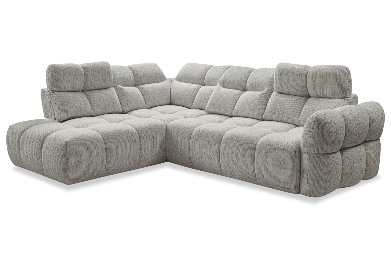 calma benix ecksofa links in kansas 12 grau kopfteilverstellung