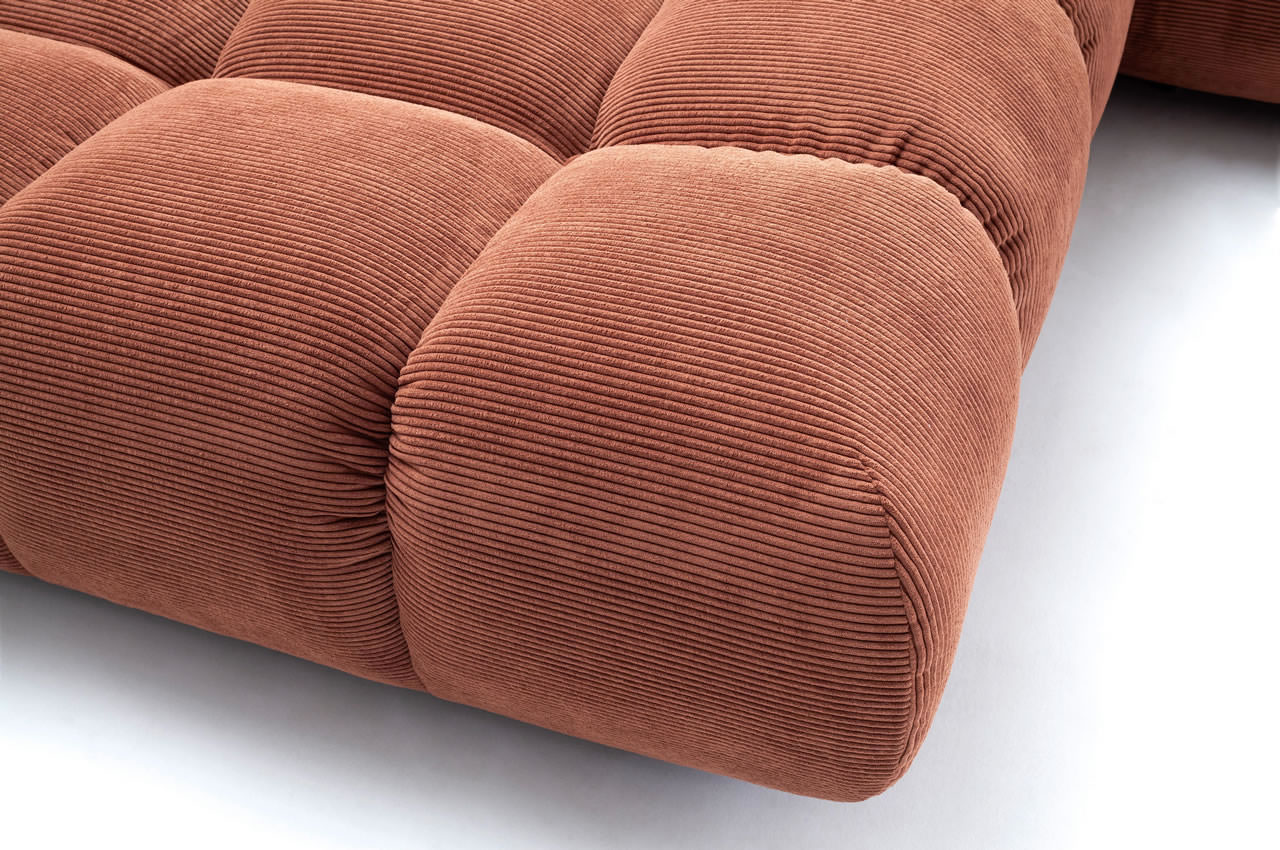 graceland candy ecksofa links feincord rusty detailbild ottomane