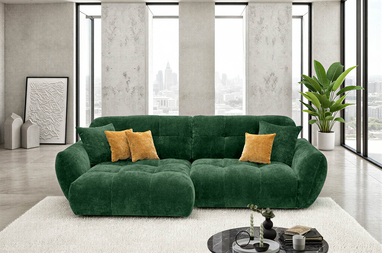 ecksofa nivo links stoff cloud a063 dunkelgruen milieubild ecksofa nivo links stoff cloud a063 dunkelgruen milieubild