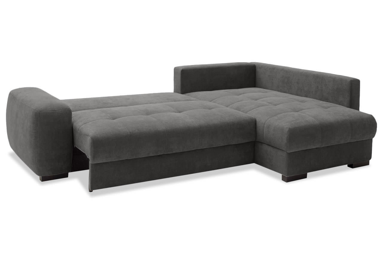 mykonos ecksofa variante rechts stoff leaf 09 anthrazit schlaffunktion