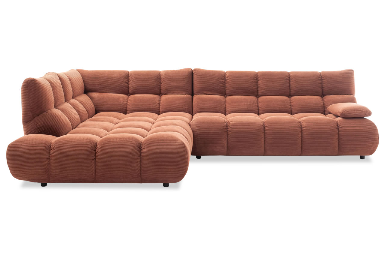 graceland candy ecksofa links feincord rusty frontansicht