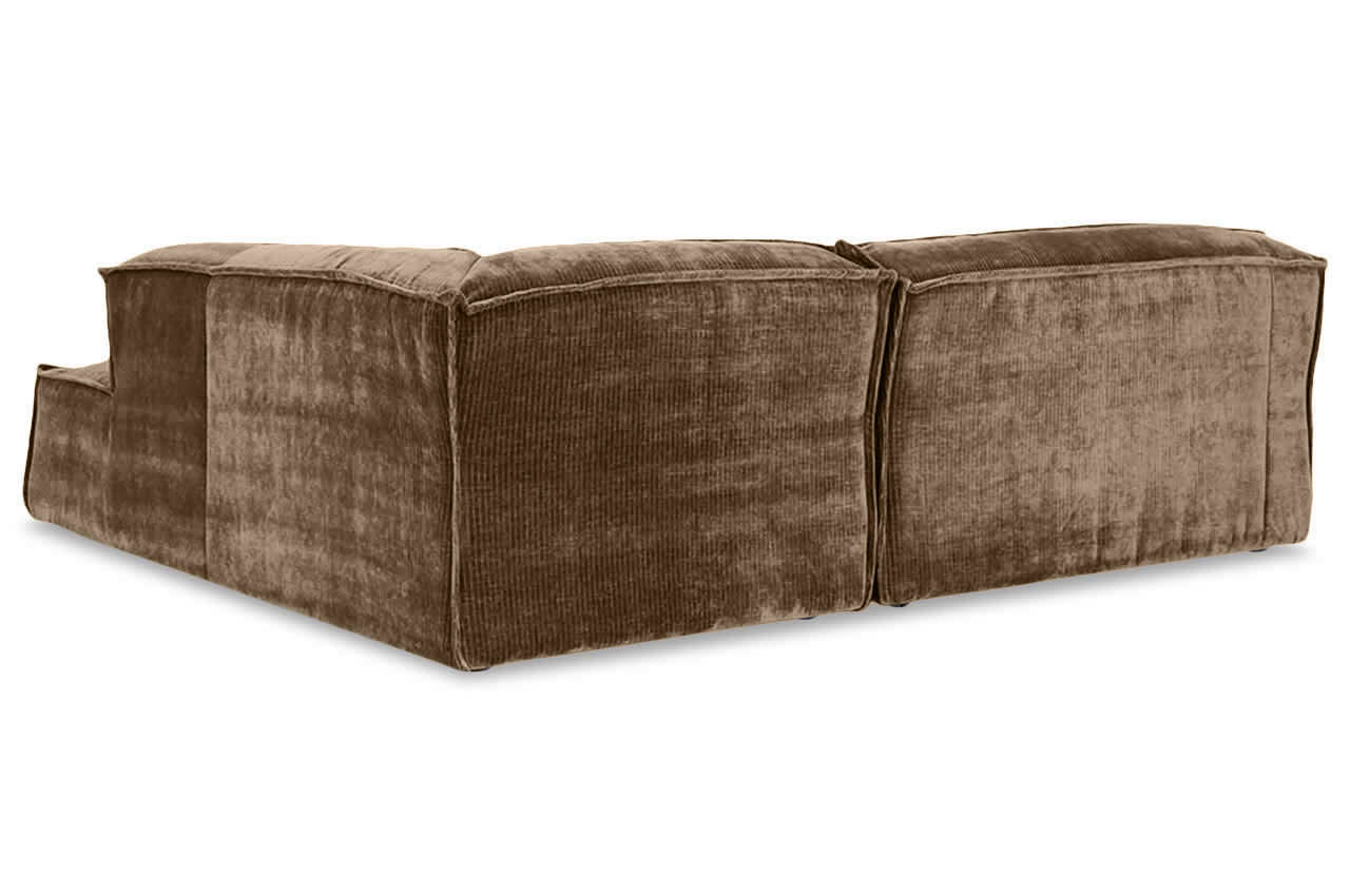 Ecksofa Platani Ottomane rechts Levis 14 Gold R ckseite