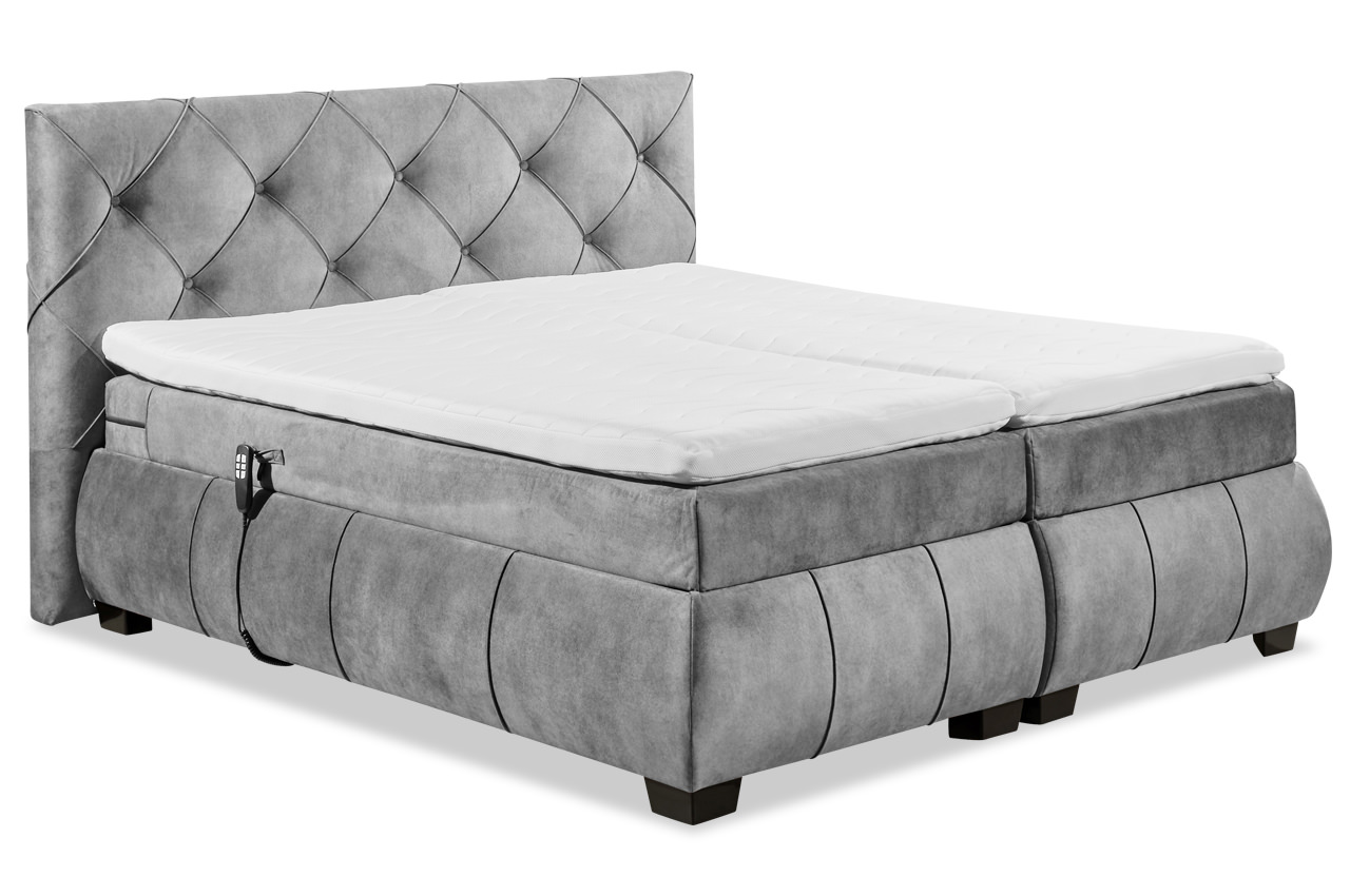 sanur boxspringbett 180x200 samtvelour salvador 14 grey