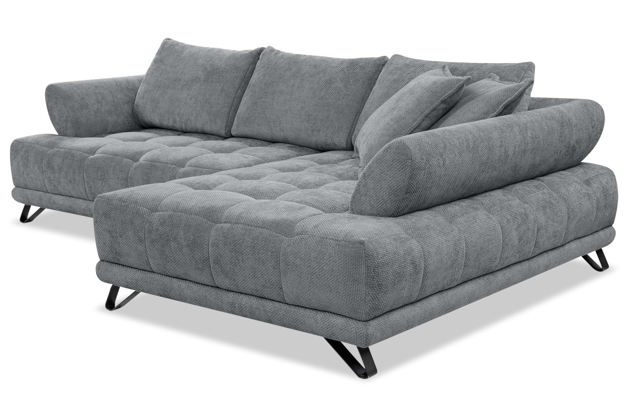 vinci ecksofa rechts stoff flow 17 dunkelgrau schraegansicht