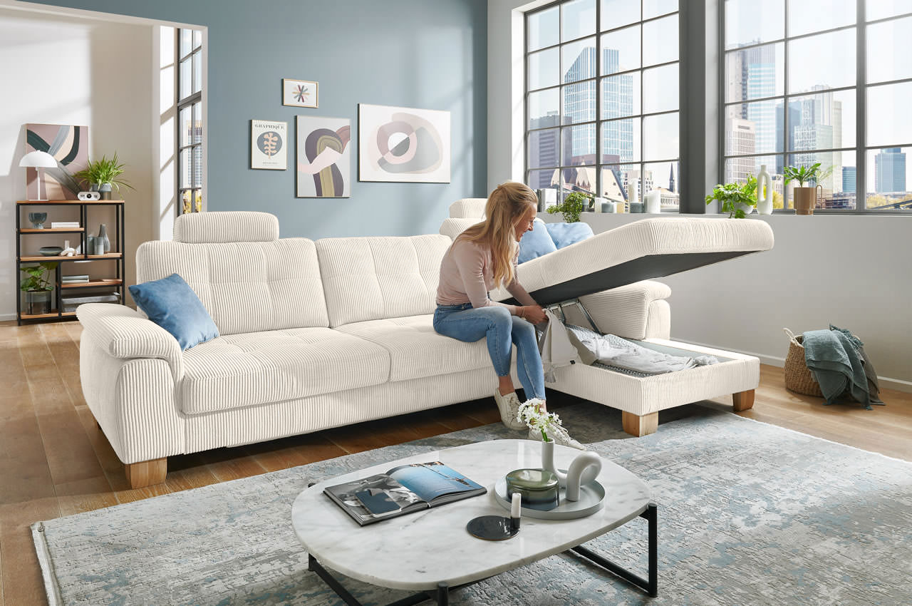 pp la19101 landart ewian ecksofa rechts cord natur milieu mit bettkasten 2