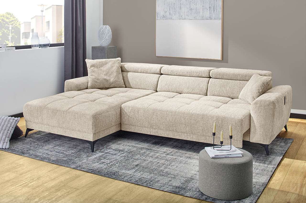 ecksofa drifter jockenhfer links 417 07 beige milieubild mit sitztiefenverstellung ecksofa drifter jockenhfer links 417 07 beige milieubild mit sitztiefenverstellung