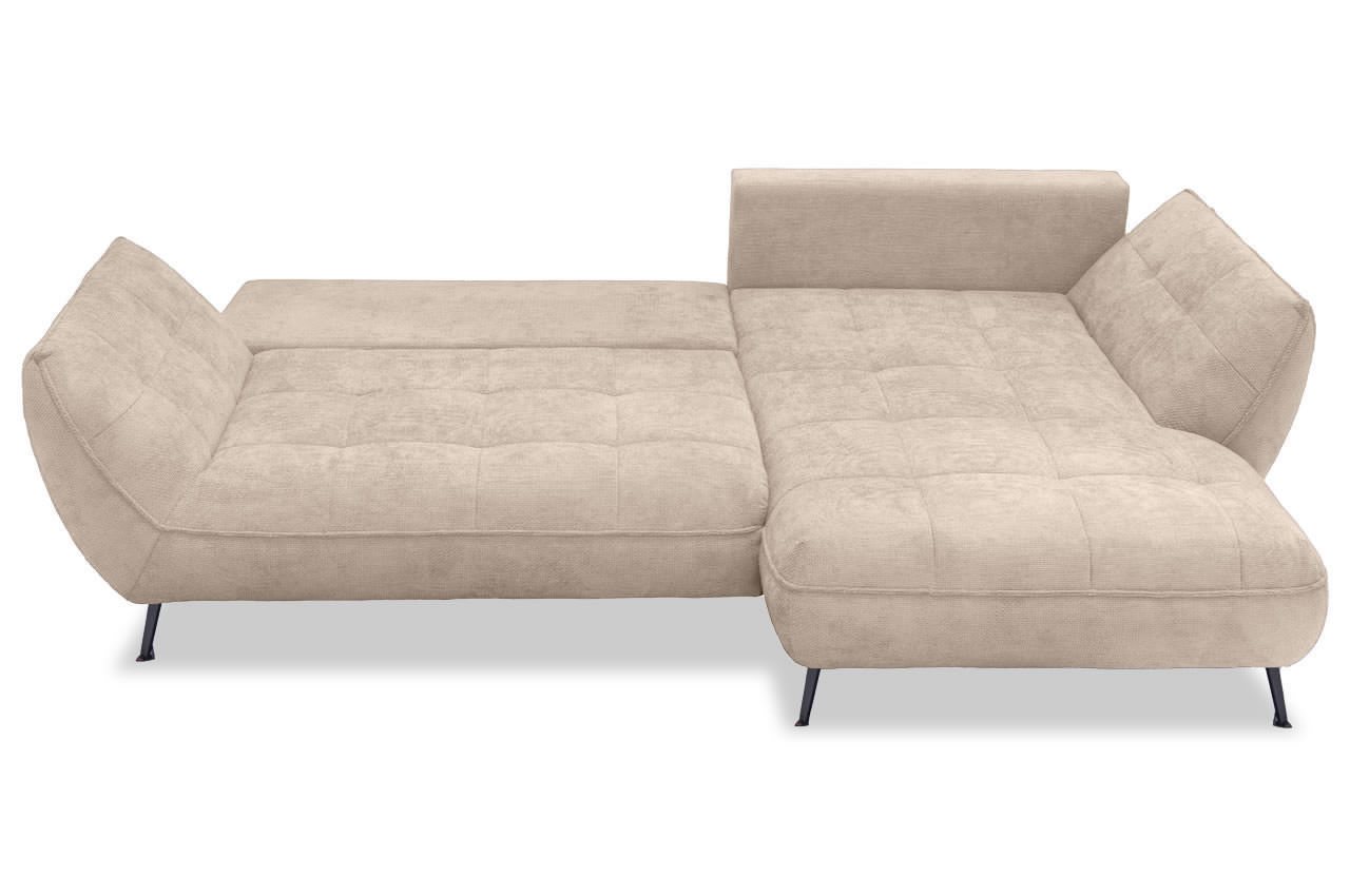 samoa ecksofa rechts stoff flow 02 hellbraun schlaffunktion frontansicht samoa ecksofa rechts stoff flow 02 hellbraun schlaffunktion frontansicht