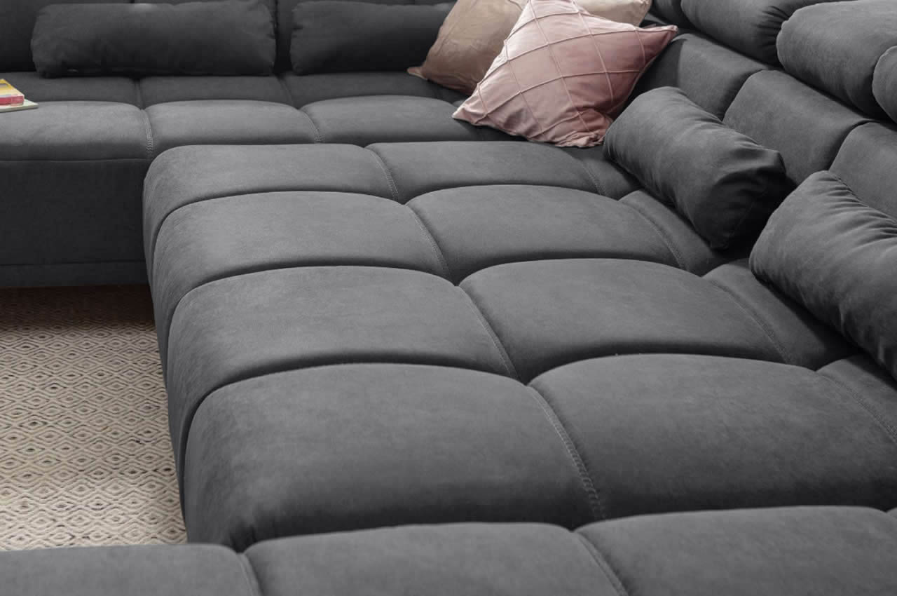 wohnlandschaft speed links stoff lino 17 dunkelgrau detailansicht seitlich