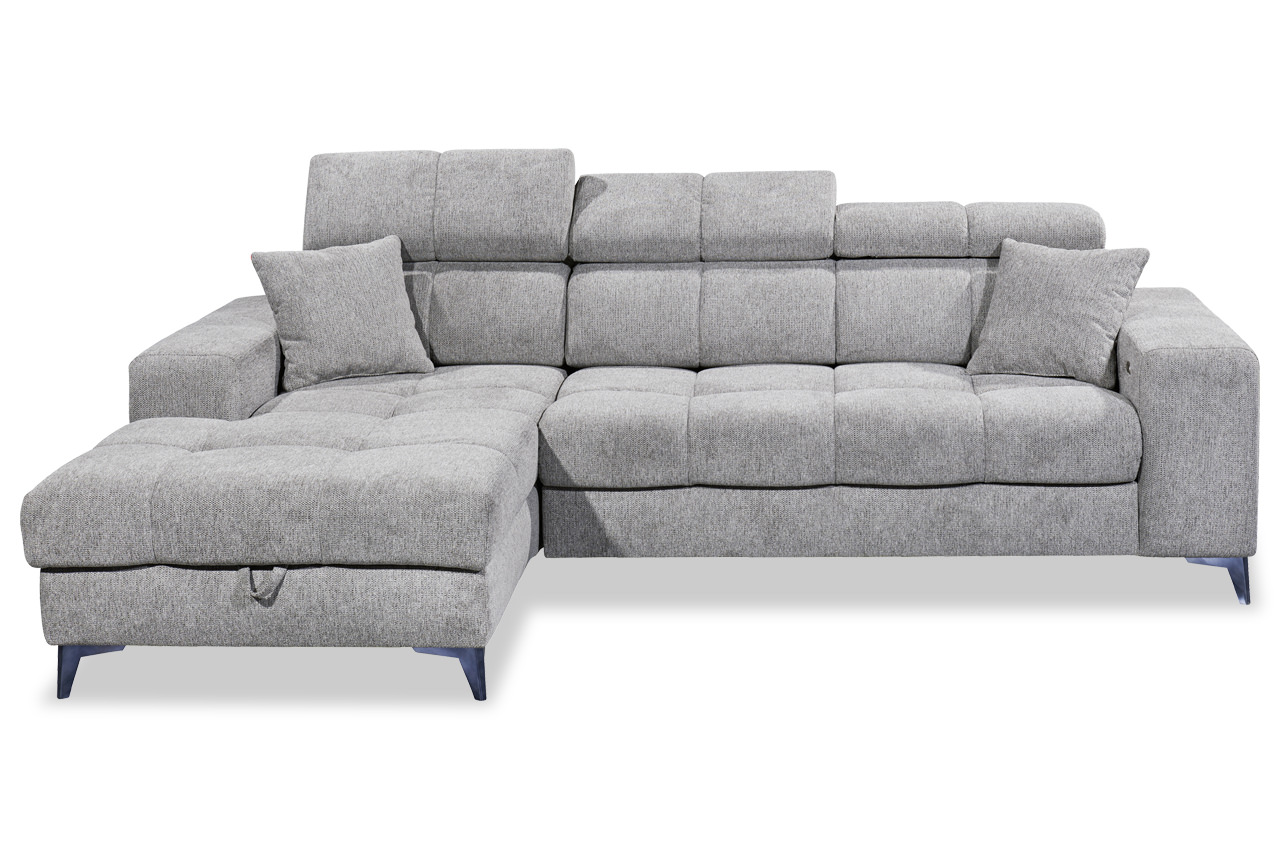 Ecksofa Sydney 2 links Glow 05 Taupe frontal Ecksofa Sydney 2 links Glow 05 Taupe frontal