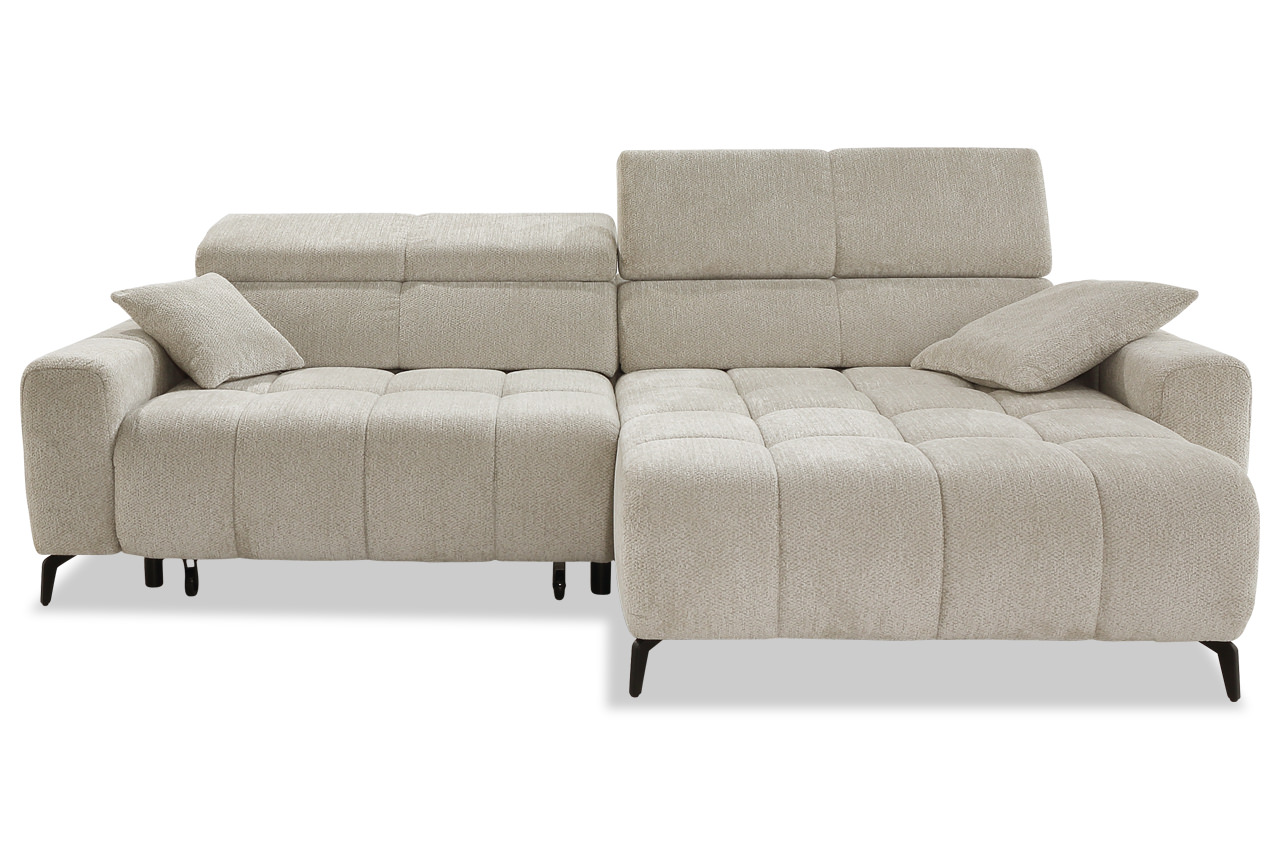 ecksofa racer rechts 454 17 greige frontansicht mit kopfteilverstellung ecksofa racer rechts 454 17 greige frontansicht mit kopfteilverstellung