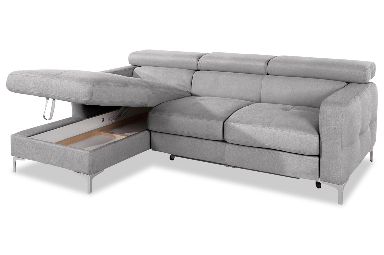 cotta ecksofa sammy recamiere links boston f009 grau bettfunktion