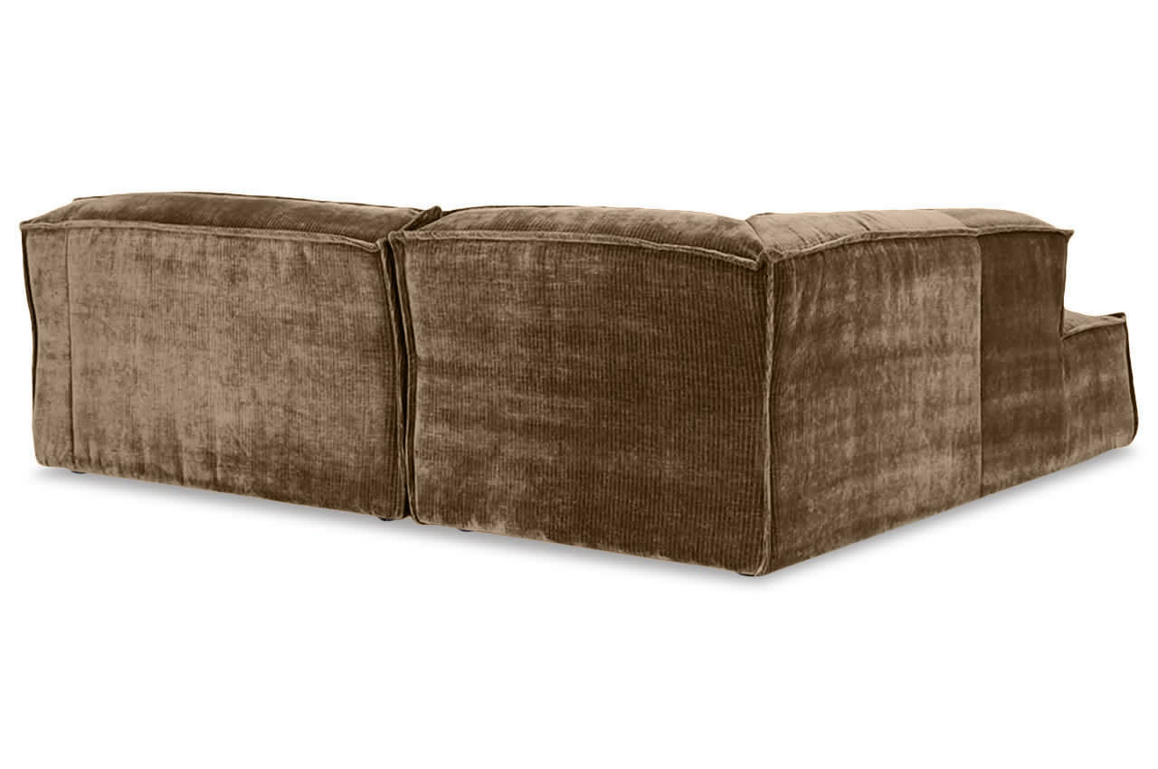 Ecksofa Platani Ottomane links Levis 14 Gold R ckseite