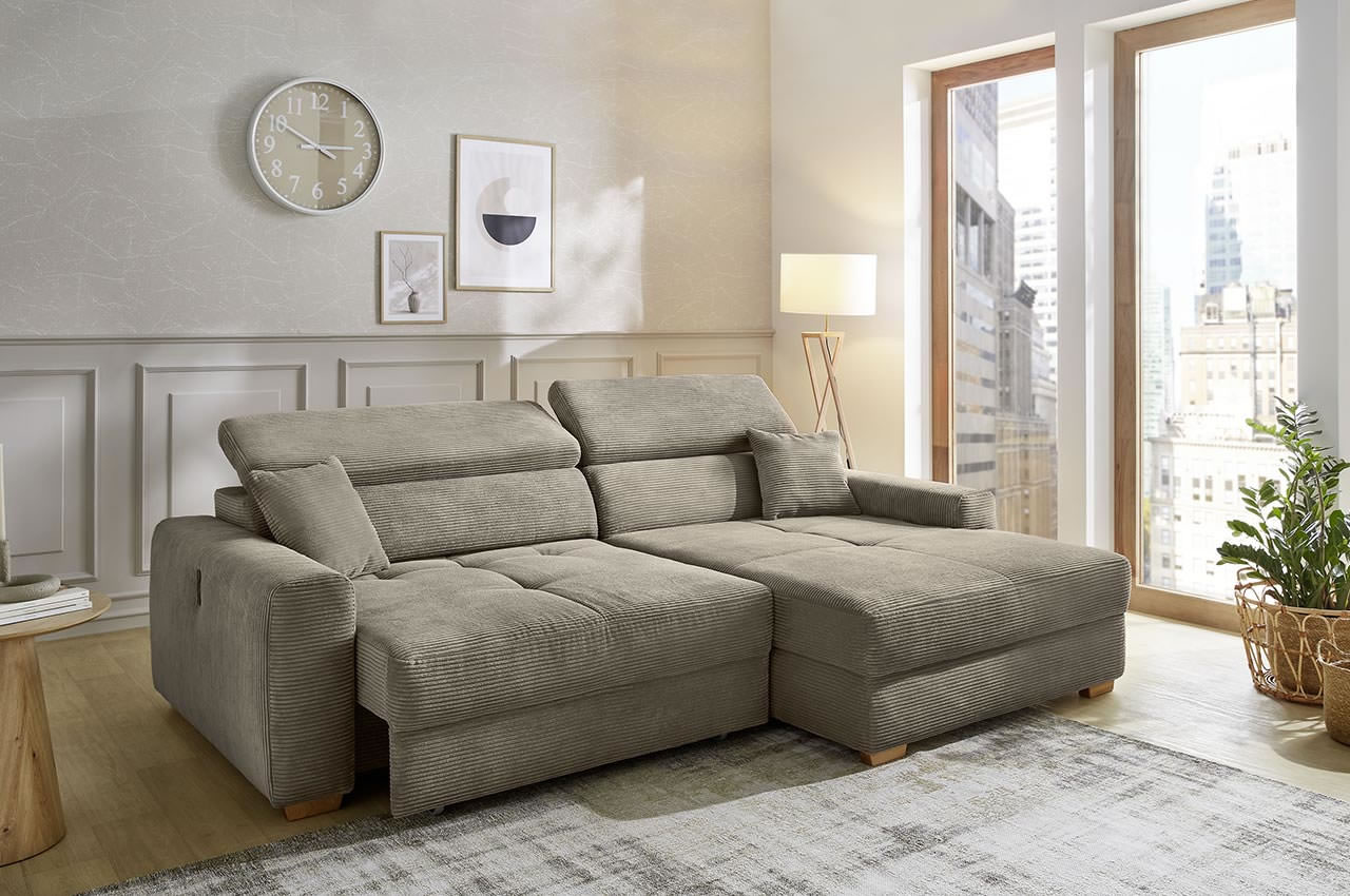 slider ecksofa variante rechts 426 18 taupe milieubild schlaffunktion 2
