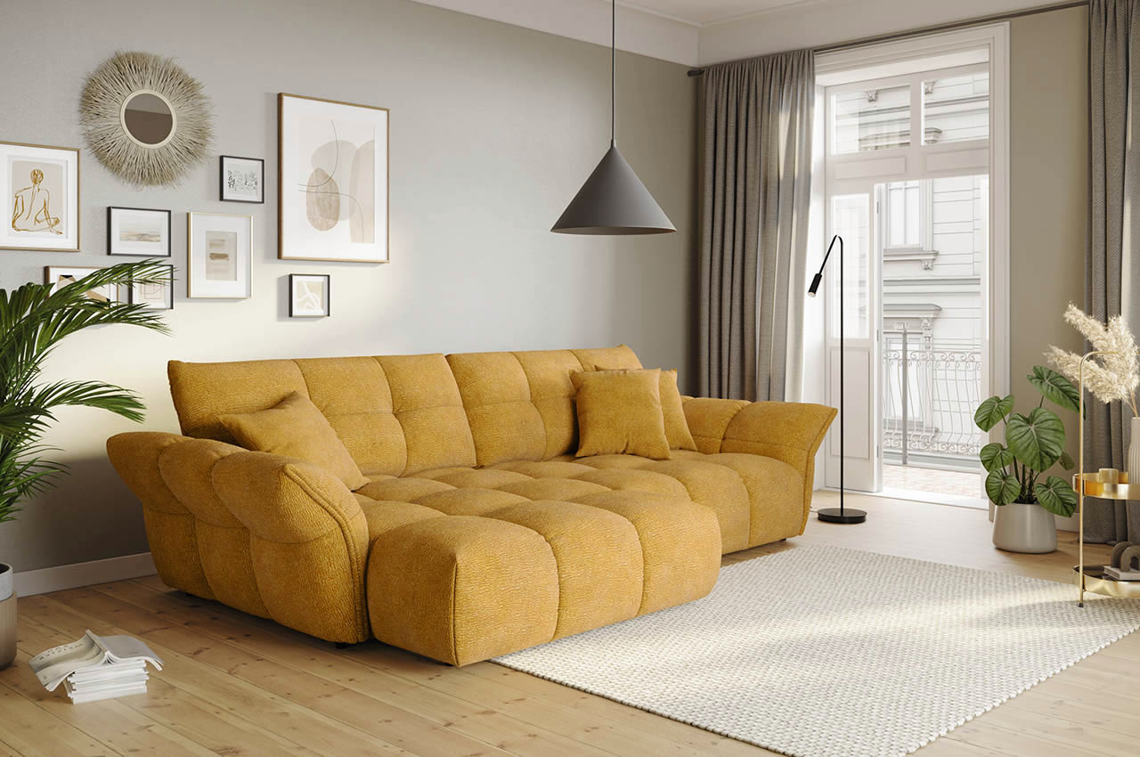 ecksofa tino links in cloud a062 gold milieubild