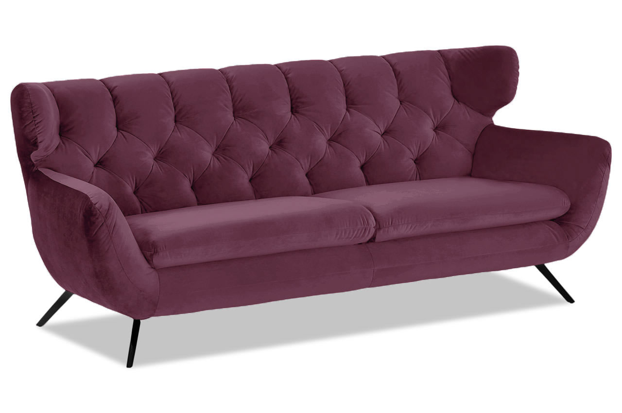 sixty 3er sofa velvet purple sixty 3er sofa velvet purple