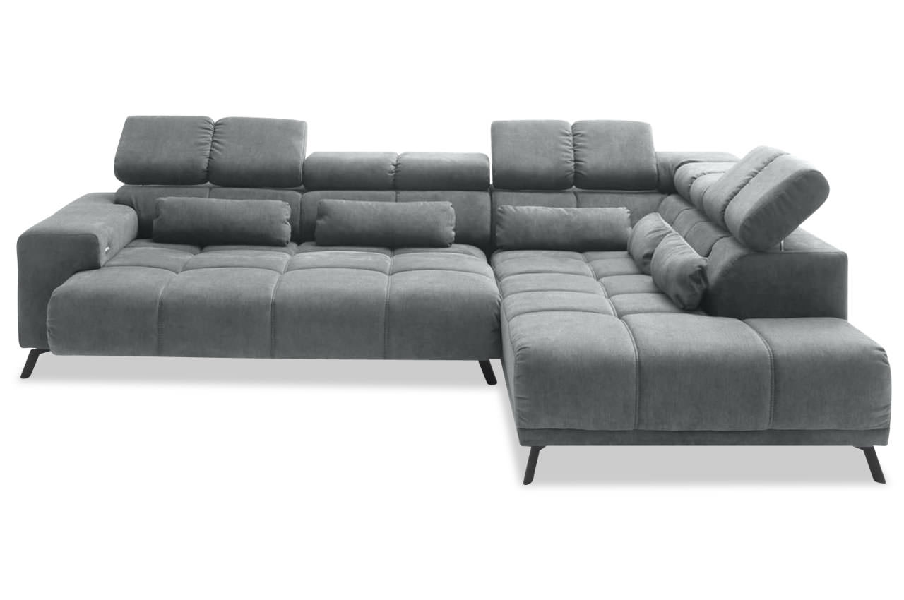 inside ecksofa rechts stoff aragon 93 grau frontansicht inside ecksofa rechts stoff aragon 93 grau frontansicht