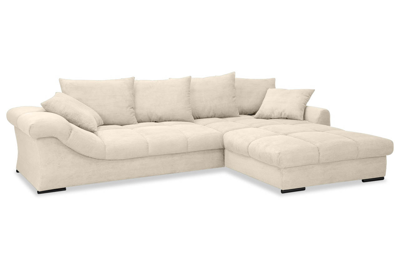 Ecksofa Sanello rechts mit Maxi Recamiere