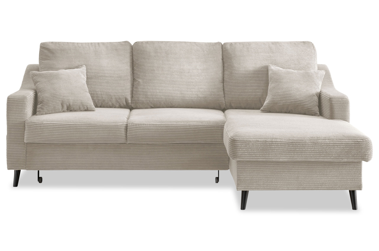 valentina ecksofa rechts cordstoff 4808 beige frontansicht valentina ecksofa rechts cordstoff 4808 beige frontansicht
