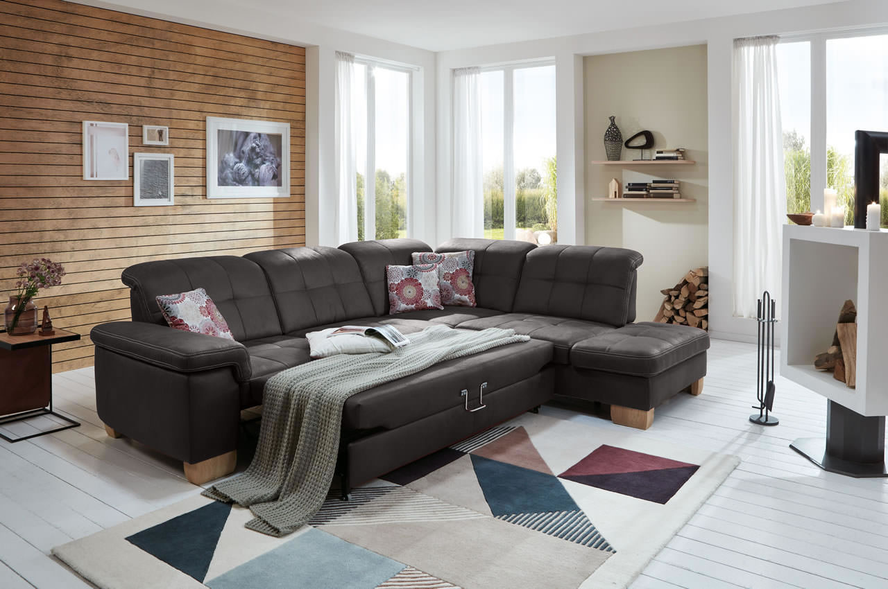 pp la16028 ecksofa rechts deluxe anthrazit milieu schlaffunktion