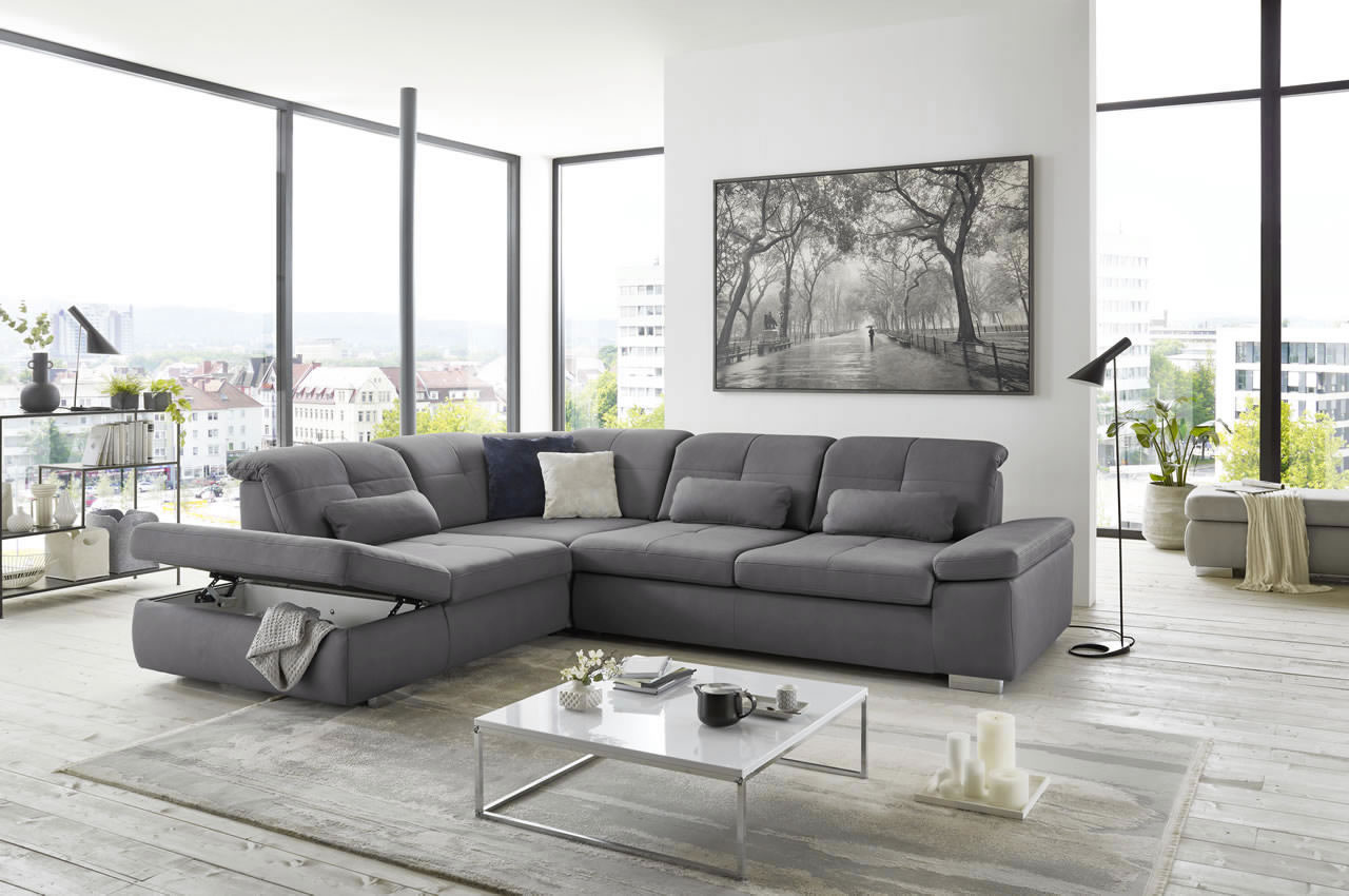 in16012 ecksofa variante links stoff mammut grau milieubild bettkasten 1