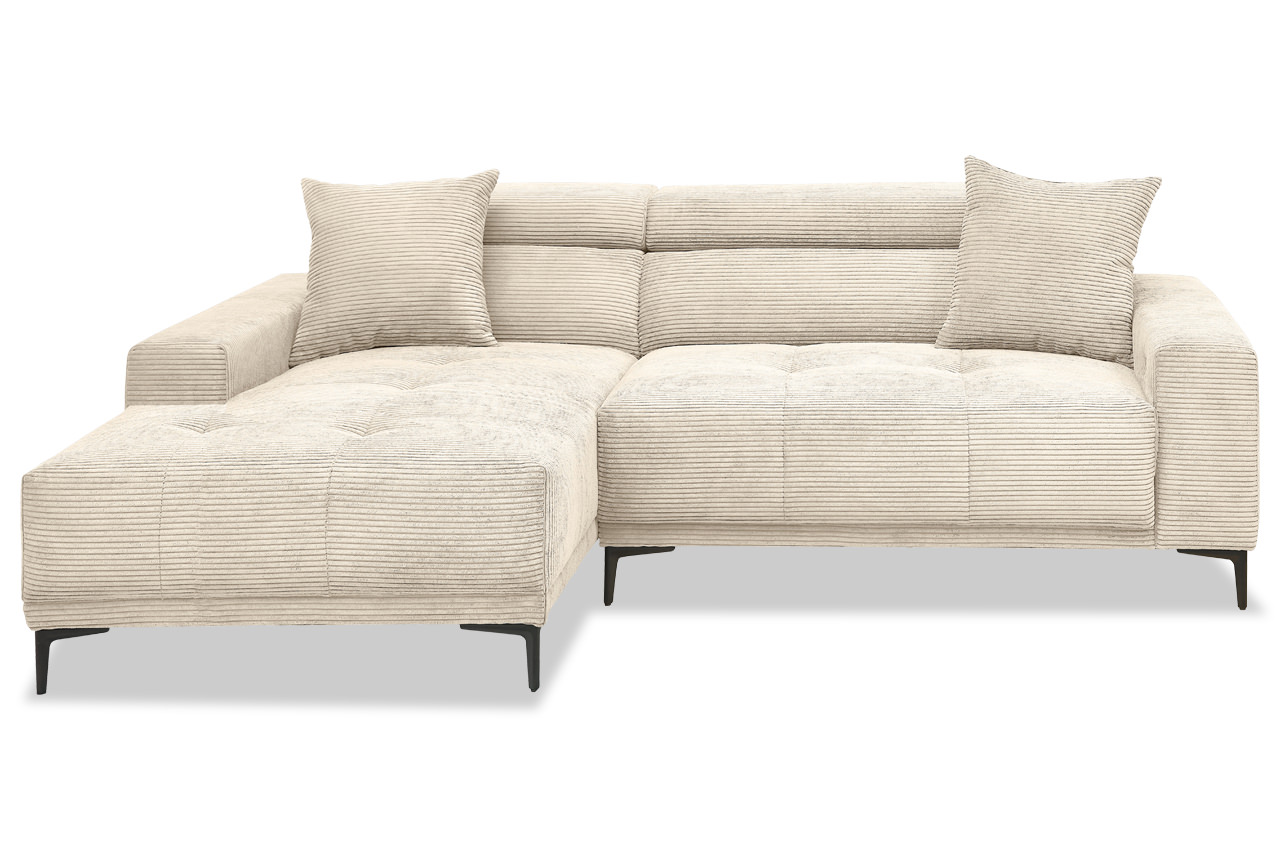 Benformato Ecksofa Uva links mit elektrischer Sitzverstellung