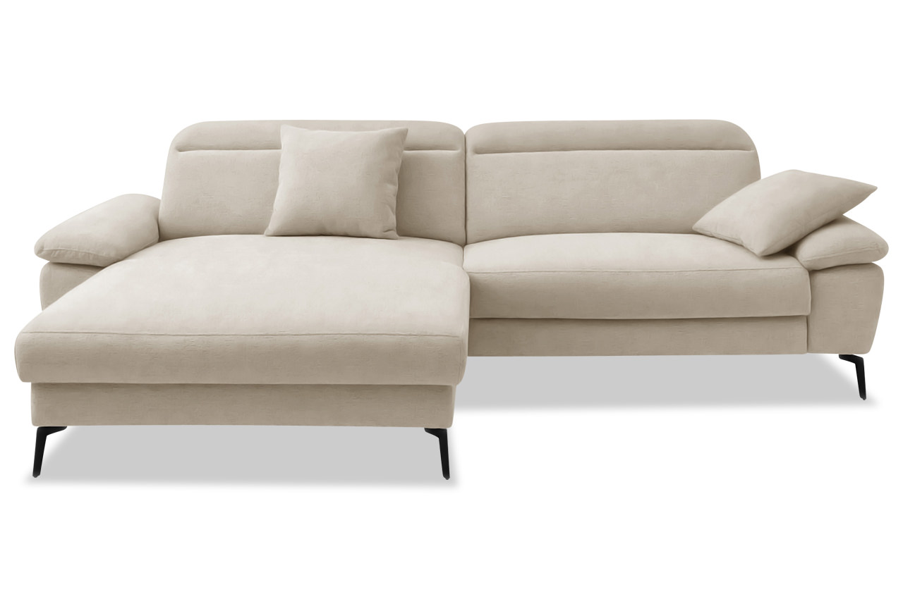 cancelli ecksofa links stoff tonia 750001 creme frontansicht