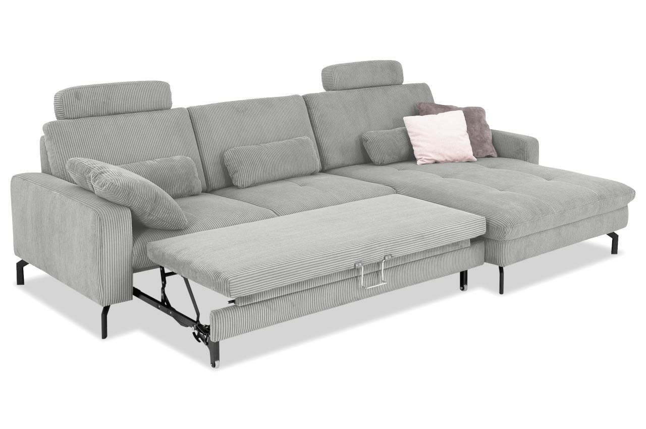mp in20110 ecksofa rechts cord grau schlaffunktion mp in20110 ecksofa rechts cord grau schlaffunktion